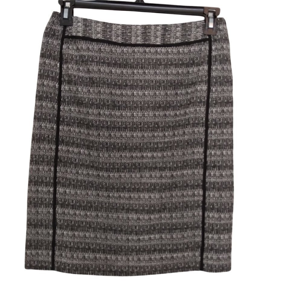 Liz Claiborne | Black White Tweed Textured Pencil Skirt | Size 6